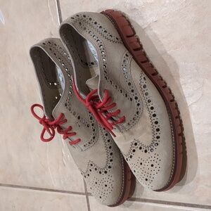 Cole Haan Zero Grand Leather Suede Wingtip Oxford Size 8